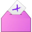 download Vote No Icon clipart image with 270 hue color