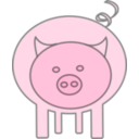 download The Pig clipart image with 0 hue color