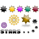 download Mixed Stars clipart image with 45 hue color