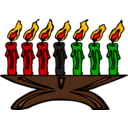 download Kwanzaa Kinara Kwanzaa Candles clipart image with 0 hue color