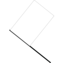 download White Flag clipart image with 180 hue color