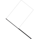 download White Flag clipart image with 270 hue color