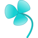 download Three Leaves Clover clipart image with 90 hue color