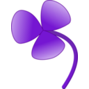 download Three Leaves Clover clipart image with 180 hue color