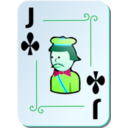 download Ornamental Deck Jack Of Clubs clipart image with 135 hue color
