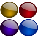 download Glossy Orbs 1 clipart image with 45 hue color