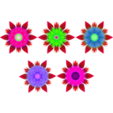 download Flowers clipart image with 270 hue color