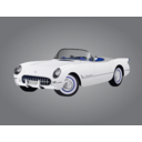 download 1953 Corvette clipart image with 225 hue color
