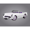 download 1953 Corvette clipart image with 270 hue color