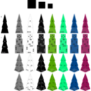 download Printing With Pyramids clipart image with 90 hue color