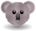 Funny Koala Face Cartoon