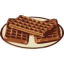 download Waffles clipart image with 0 hue color