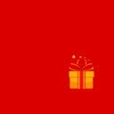 download Red Gift clipart image with 0 hue color