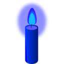 download Beeswax Candle clipart image with 180 hue color