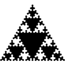 download Sierpinskis Triangle clipart image with 135 hue color