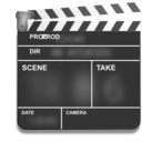 download Motion Picture Film Slate Clapper clipart image with 45 hue color