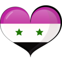 download Syria Heart Flag clipart image with 315 hue color