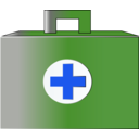 download First Aid Bag Icon clipart image with 225 hue color