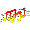 download Music Paper clipart image with 0 hue color