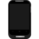 download Smartphone clipart image with 0 hue color