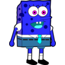 download Sponge Bob Squarepant clipart image with 180 hue color