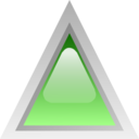 download Led Triangular Green clipart image with 0 hue color