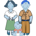 download Family 1 clipart image with 180 hue color