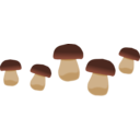 download Mushrooms 3 clipart image with 0 hue color