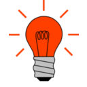 download Light Bulb On clipart image with 315 hue color