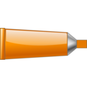 download Color Tube Orange clipart image with 0 hue color