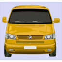 download Roter Vw Bus clipart image with 45 hue color