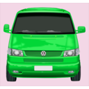 download Roter Vw Bus clipart image with 135 hue color