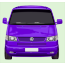 download Roter Vw Bus clipart image with 270 hue color
