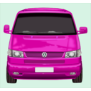 download Roter Vw Bus clipart image with 315 hue color