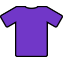 download Purple T Shirt clipart image with 0 hue color