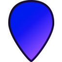 download Map Location Marker clipart image with 225 hue color
