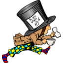 download Mad Hatter With Label On Hat clipart image with 0 hue color