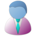 download Business Person clipart image with 180 hue color