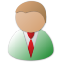 download Business Person clipart image with 0 hue color