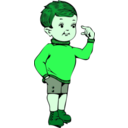 download Little Boy clipart image with 90 hue color