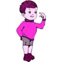 download Little Boy clipart image with 270 hue color