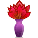 download Plant And Vase Planter clipart image with 270 hue color