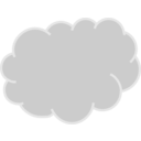 download Cloud Gray clipart image with 90 hue color