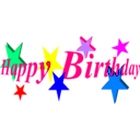 download Happy Birthday clipart image with 90 hue color
