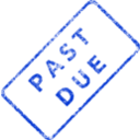 download Past Due Business Stamp 2 clipart image with 225 hue color