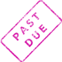 download Past Due Business Stamp 2 clipart image with 315 hue color