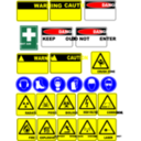download Safety Signs clipart image with 0 hue color