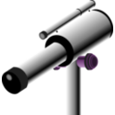 download Telescope clipart image with 270 hue color