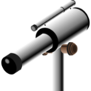 download Telescope clipart image with 0 hue color