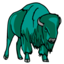 download Bison Leif Lodahl 01 clipart image with 135 hue color